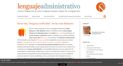 Desktop Screenshot of lenguajeadministrativo.com